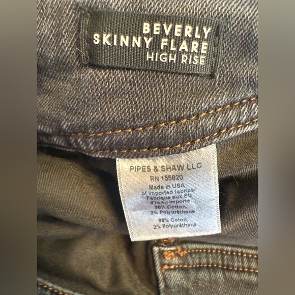 Veronica Beard Beverly Skinny Flare High Rise Jeans in Moonlight Size 29 - Picture 9 of 13